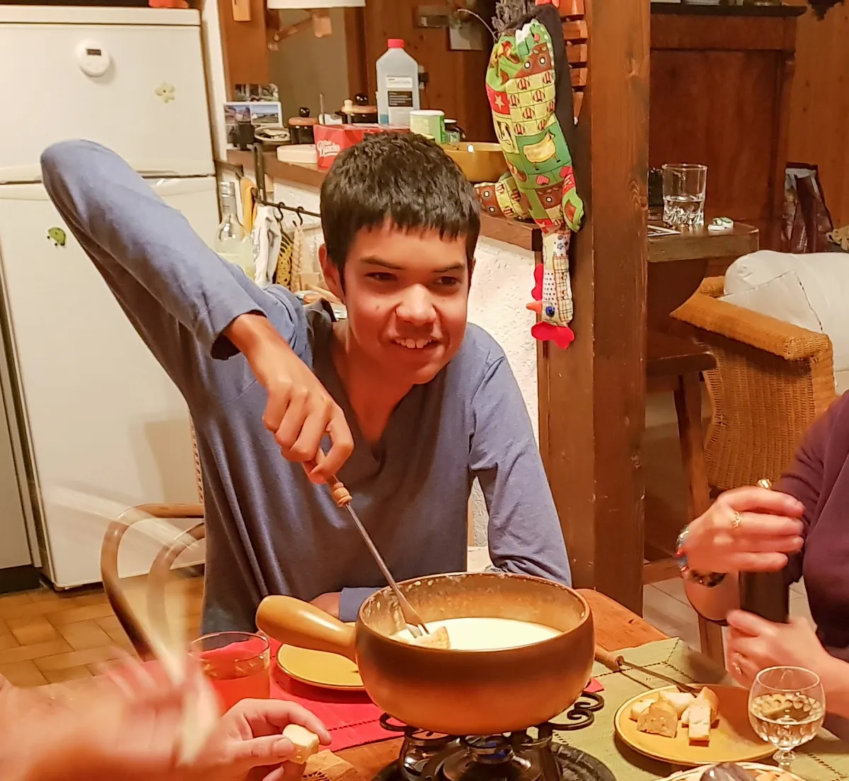 Käsefondue in der Schweiz